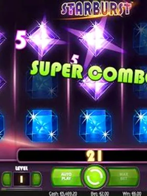 Starburst by NetEnt at RoyalOak Casino